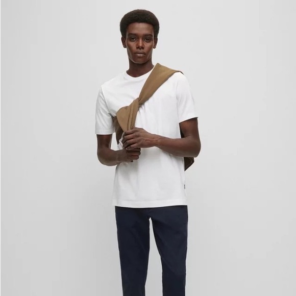 HUGO BOSS MENS WHITE T SHIRT SIZE MEDIUM - Picture 1 of 4
